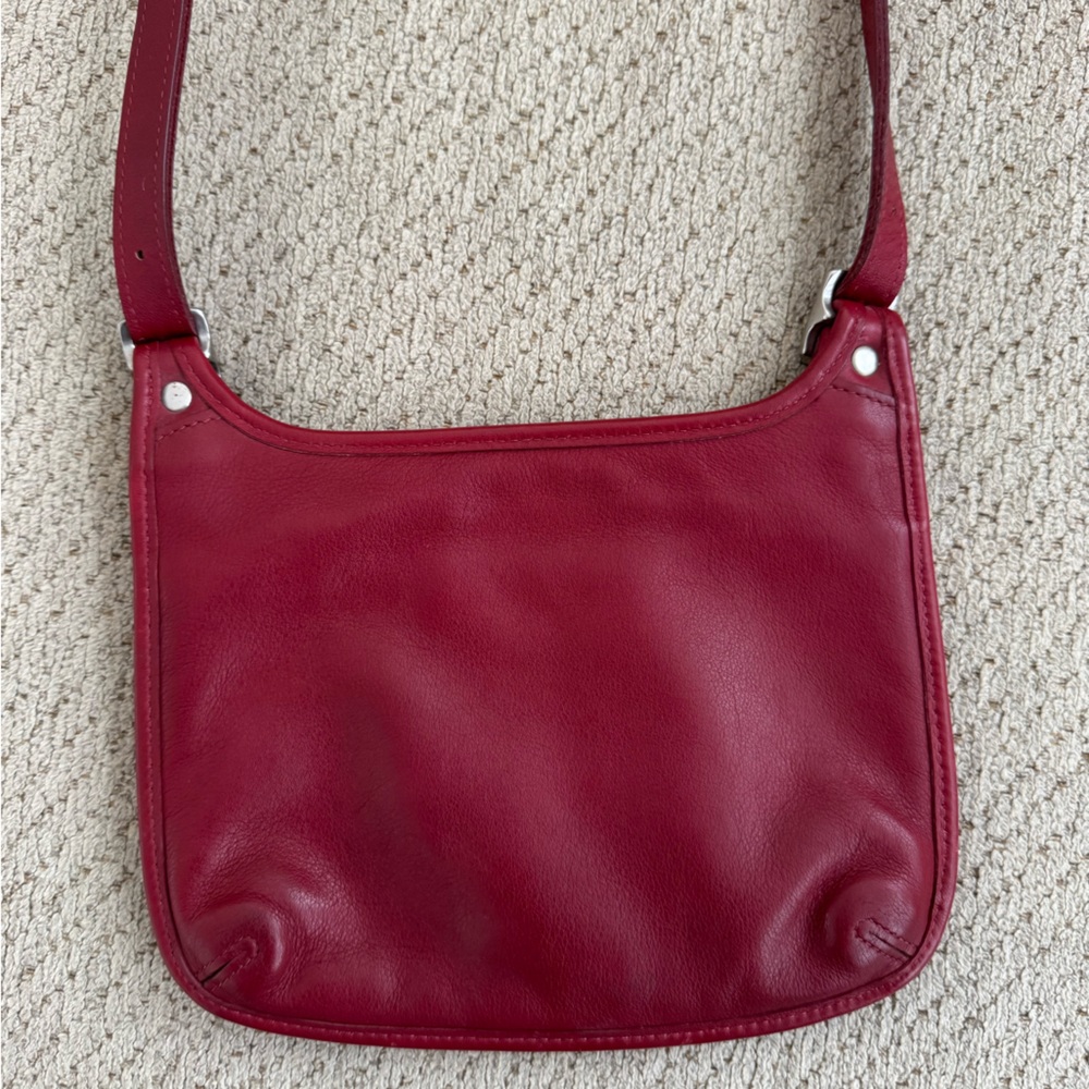 Coach Red Mini Hippie Flap Slim Saddle Bag 9142 Costa Rica Leather Shoulder Bag - Picture 3 of 7